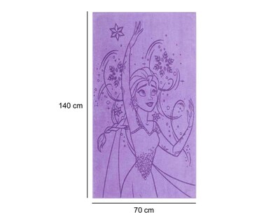 Foto 5 | Toalla de Medio Baño Frozen Disney Morada
