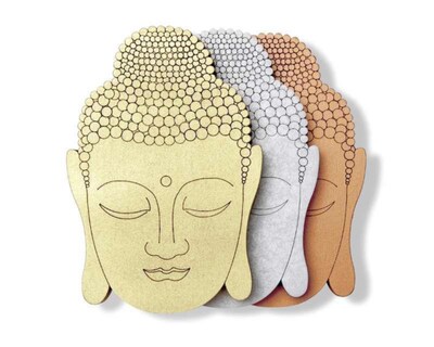 Foto 4 | Figura Decorativa Buda de Madera 3 Piezas