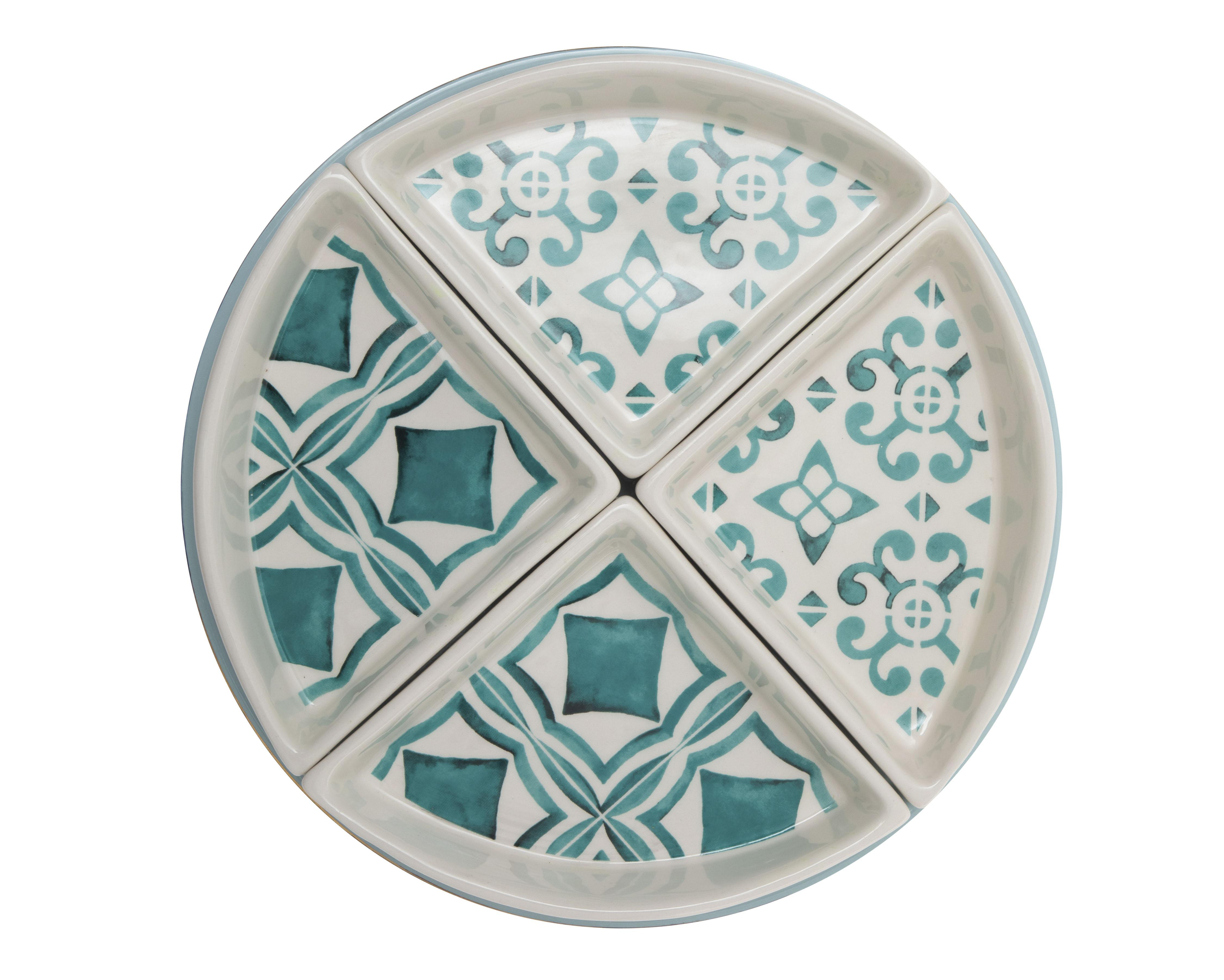 Plato con Divisiones Decorativo Yemen
