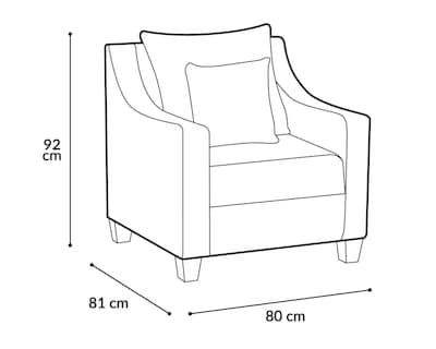 Foto 6 | Sillón Miller Contemporáneo
