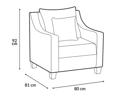 Foto 8 | Sillón Miller Contemporáneo