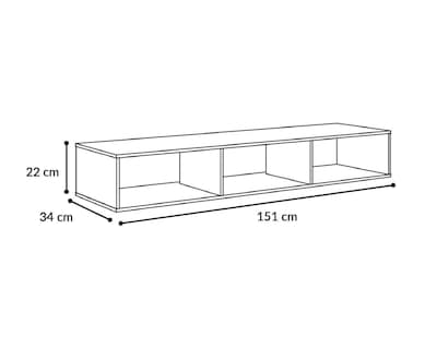Foto 4 | Mueble para TV Empotrable Mobi Turquía Tabaco