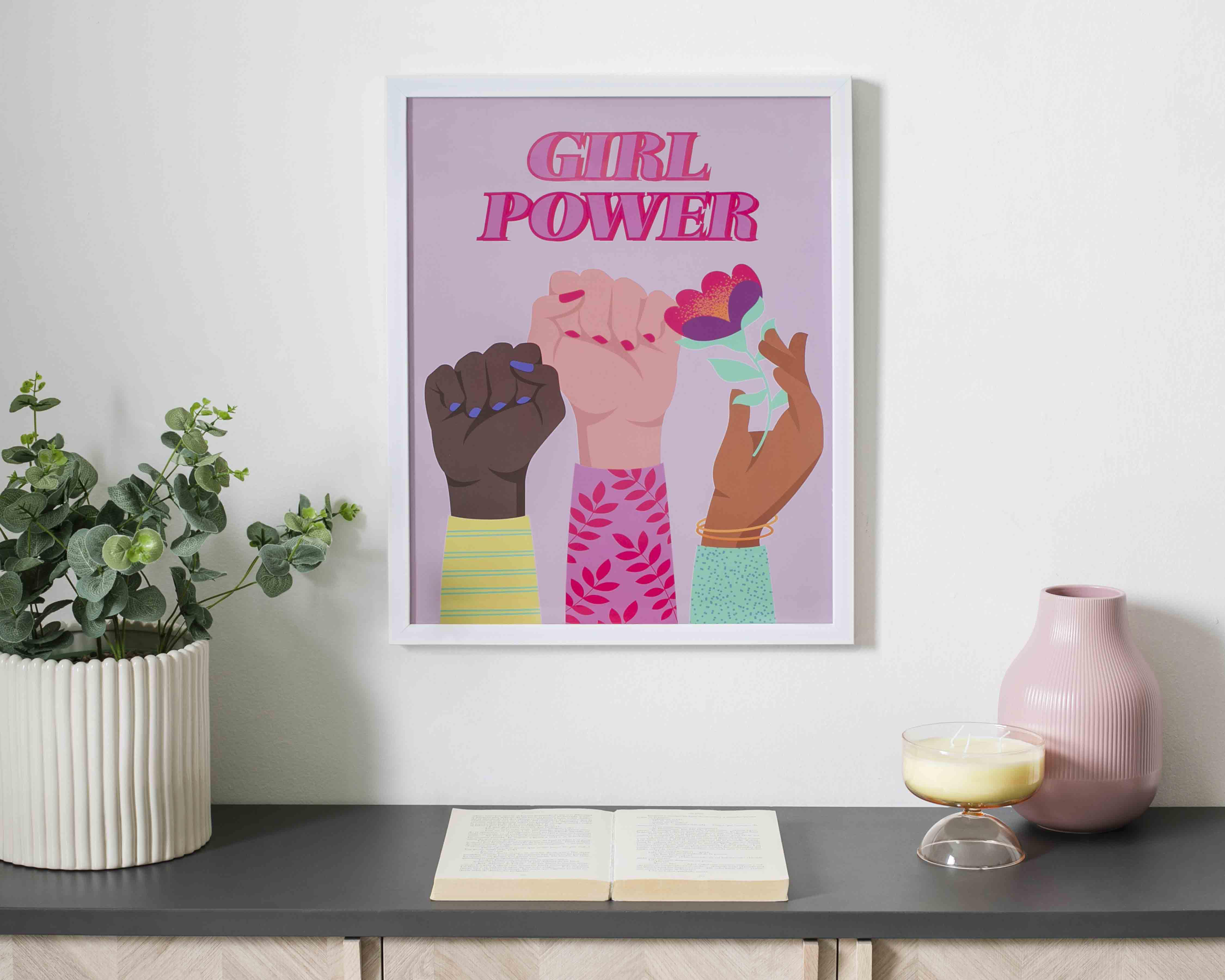 Foto 4 | Cuadro Decorativo Girl Power