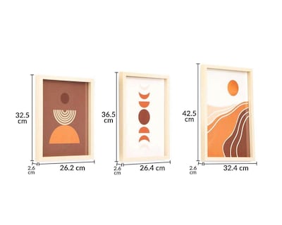 Foto 4 | Cuadro Decorativo Atardeces 6 Piezas