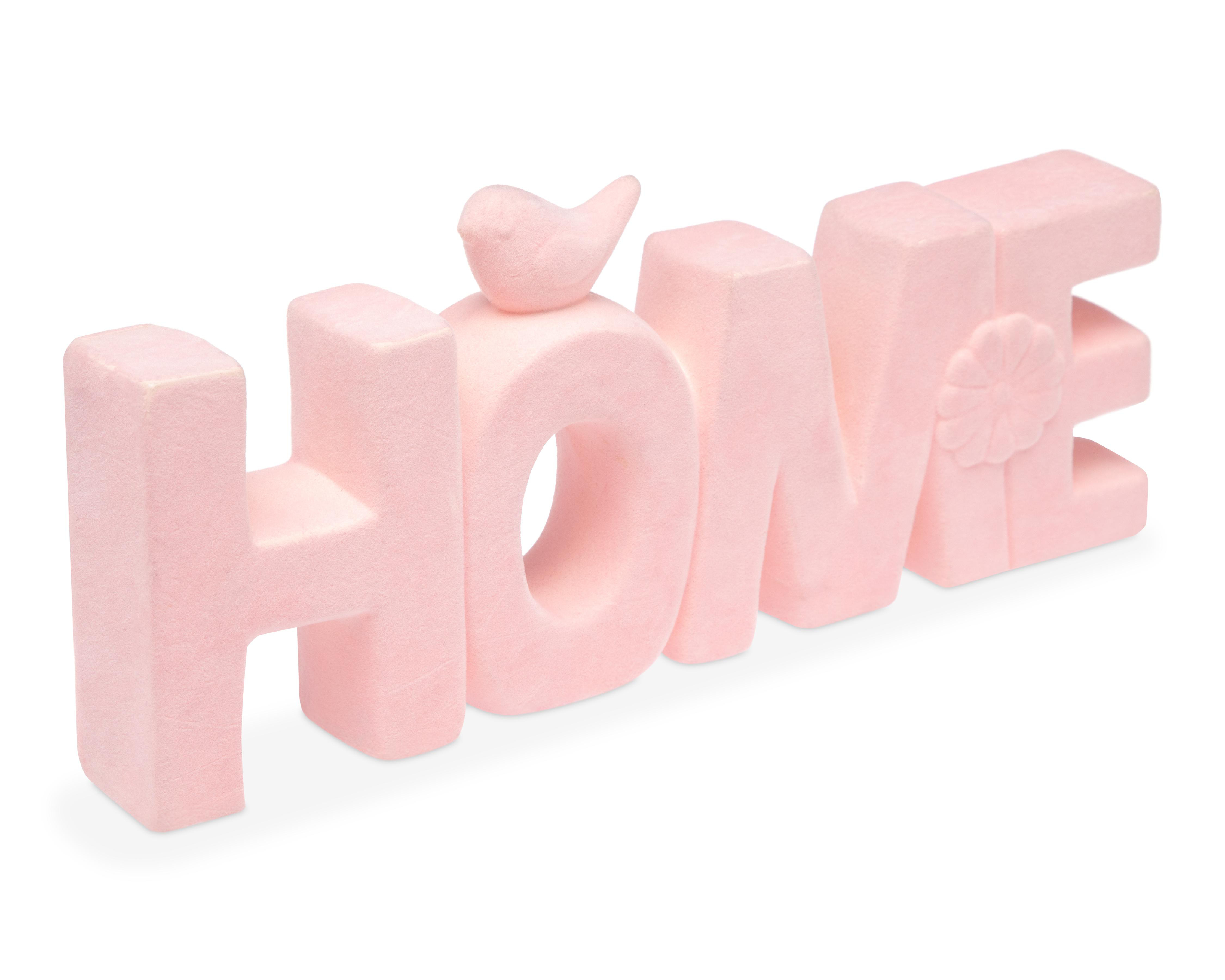 Letrero Decorativo Home Pink