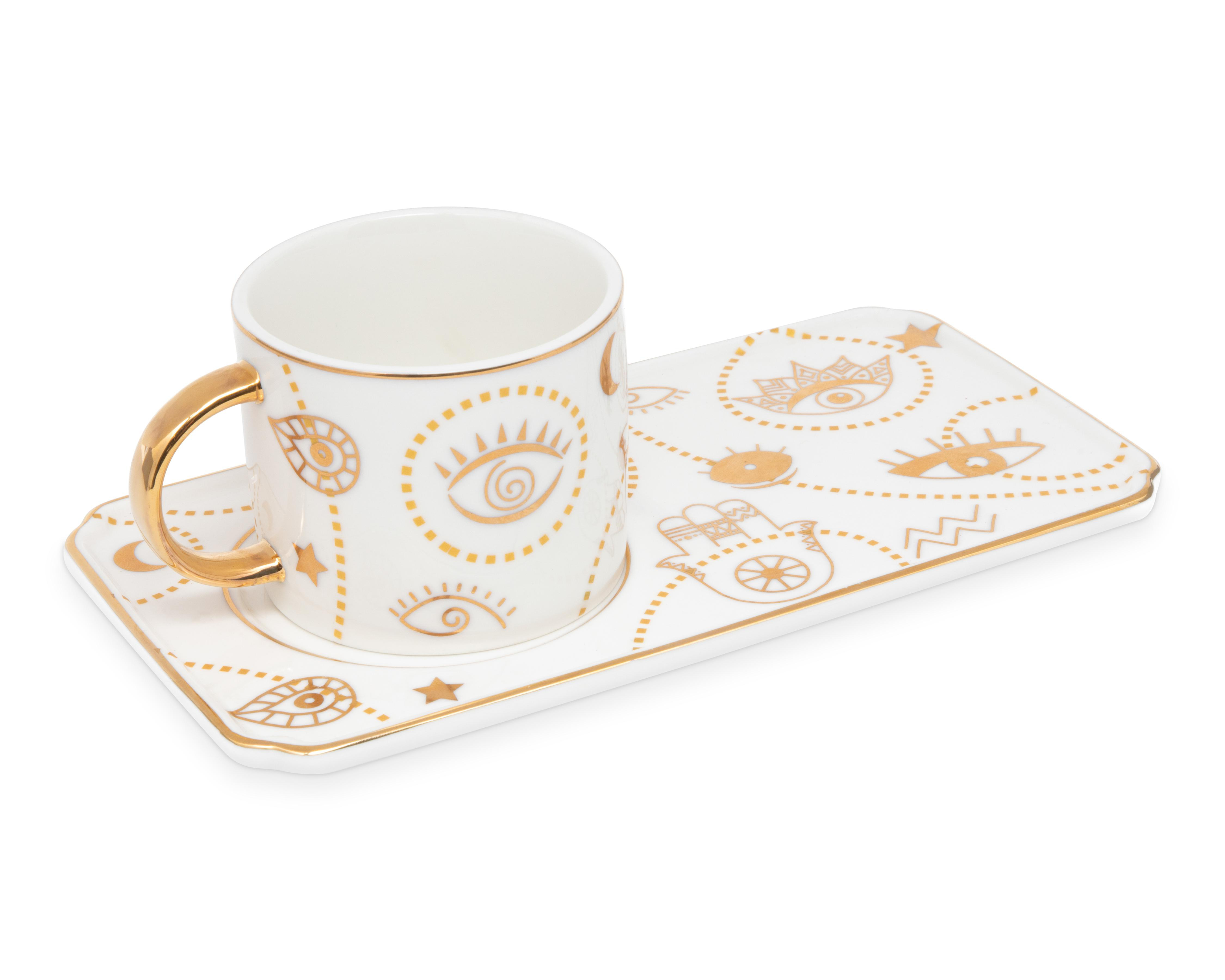 Taza con Plato Decorativo Julian