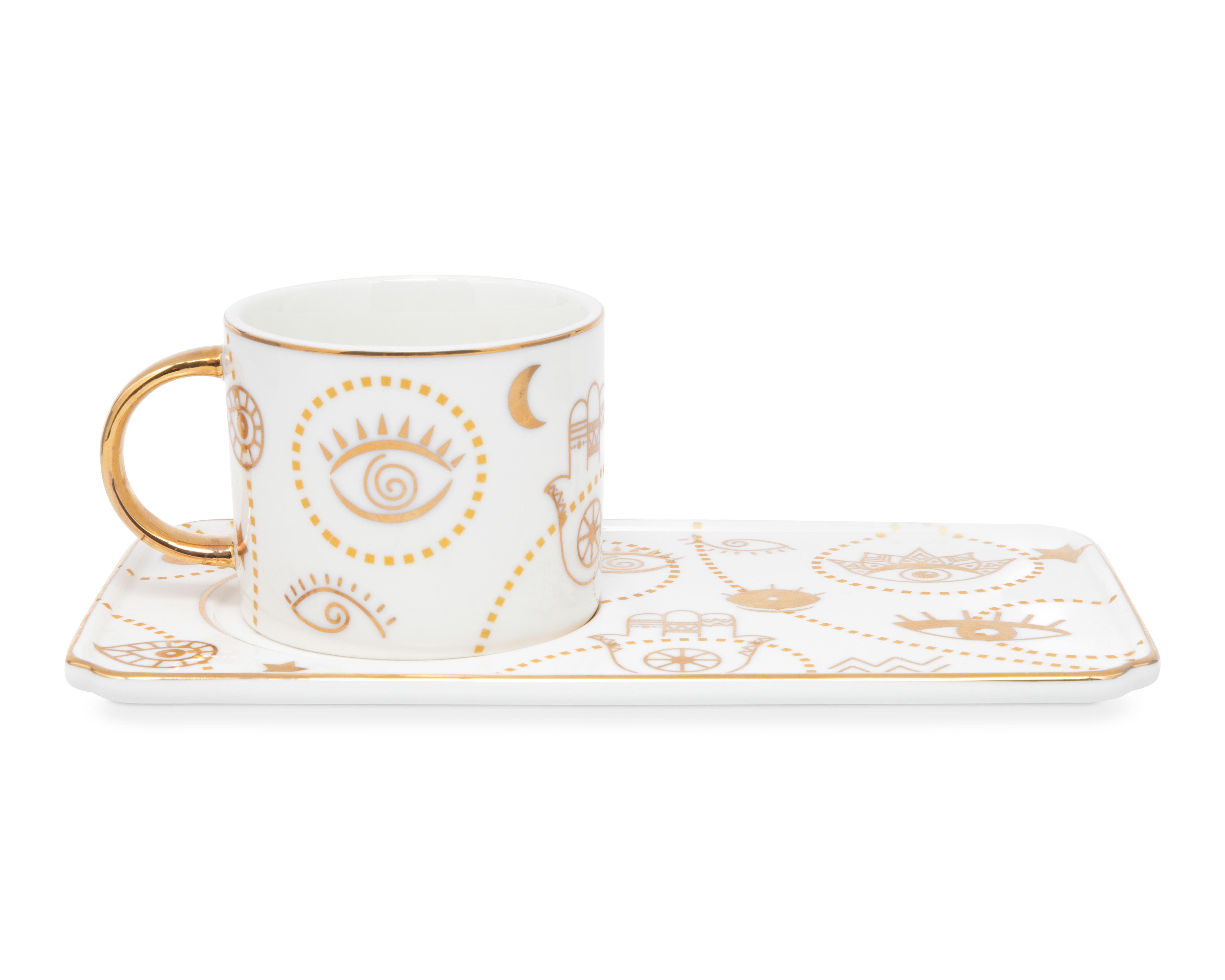 Foto 3 pulgar | Taza con Plato Decorativo Julian