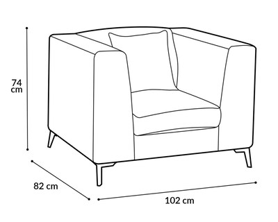 Foto 7 | Sillón Ginger Contemporáneo