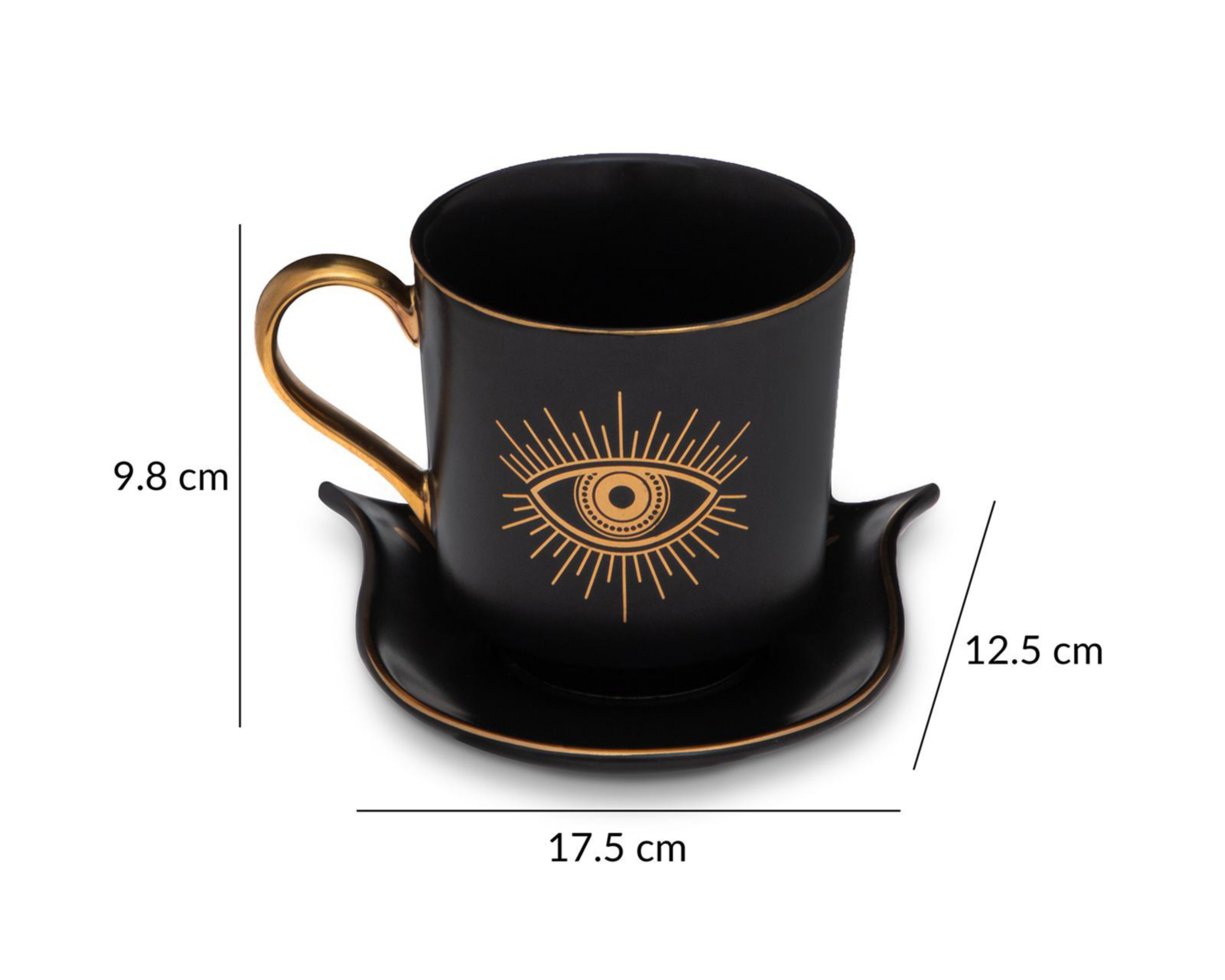 Foto 7 pulgar | Taza con Plato Decorativo Blaine