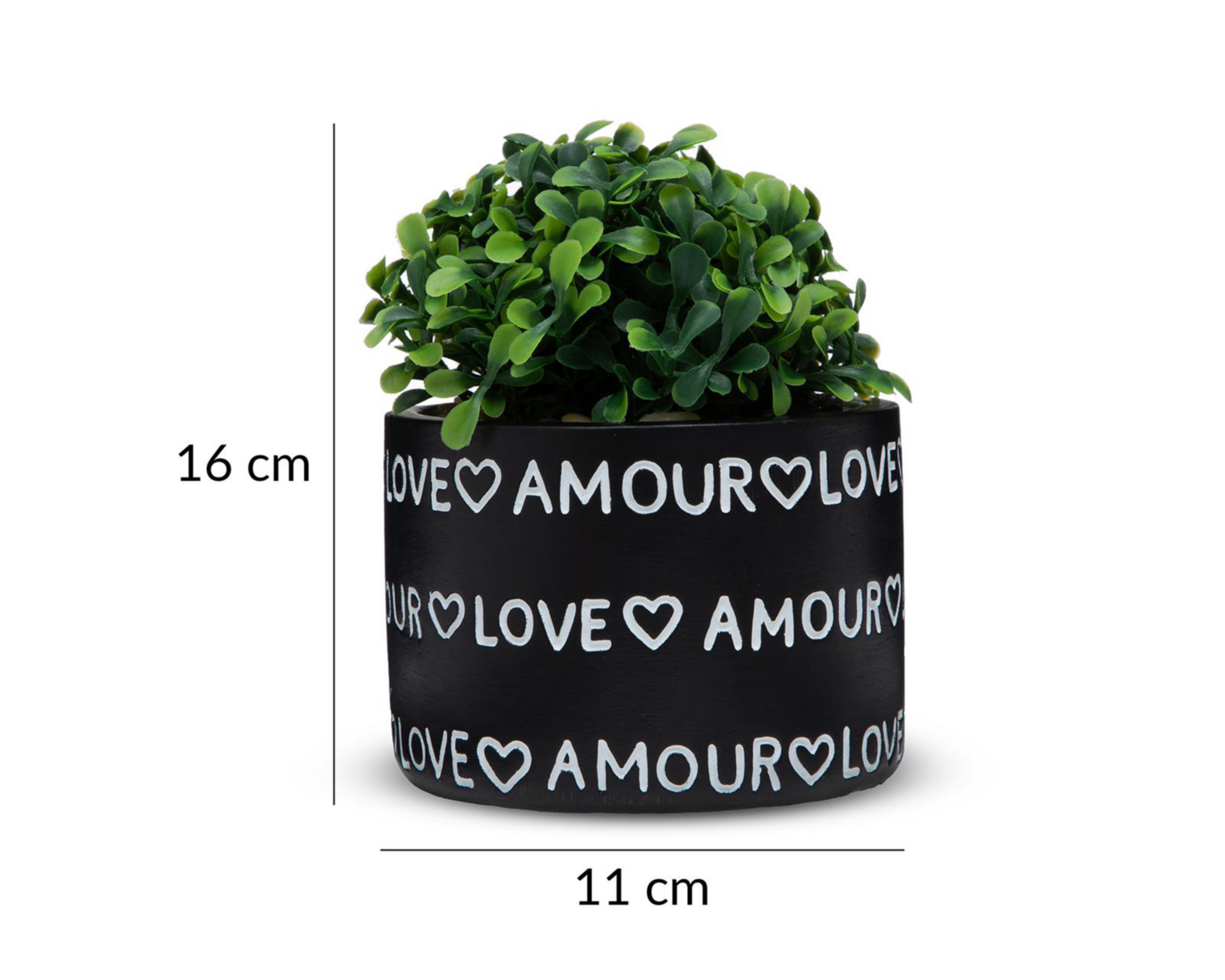 Foto 6 pulgar | Planta Artificial con Maceta Starhaus 16 cm