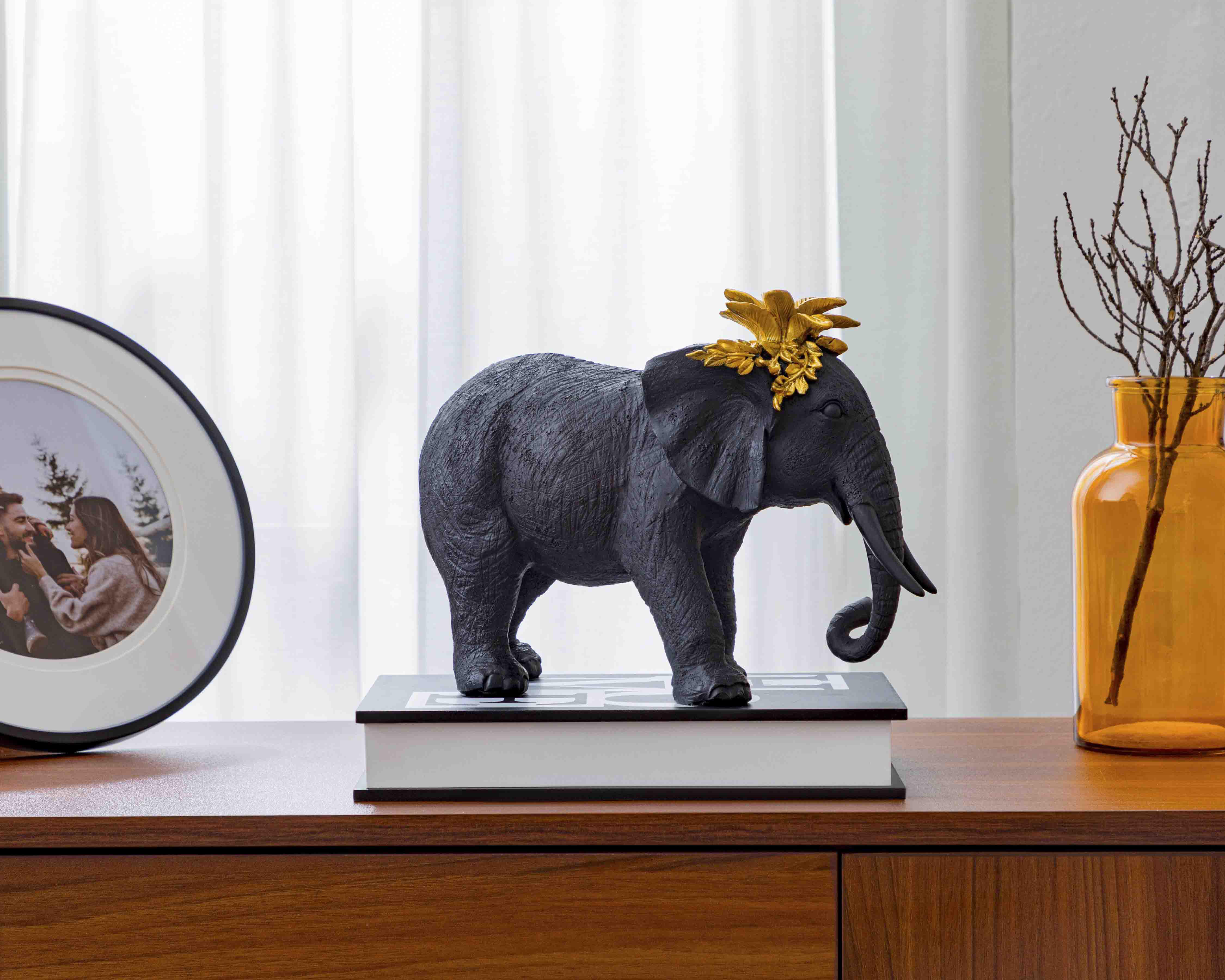 Foto 5 | Escultura de Elefante Mateo B
