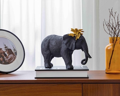 Foto 5 | Escultura de Elefante Mateo B
