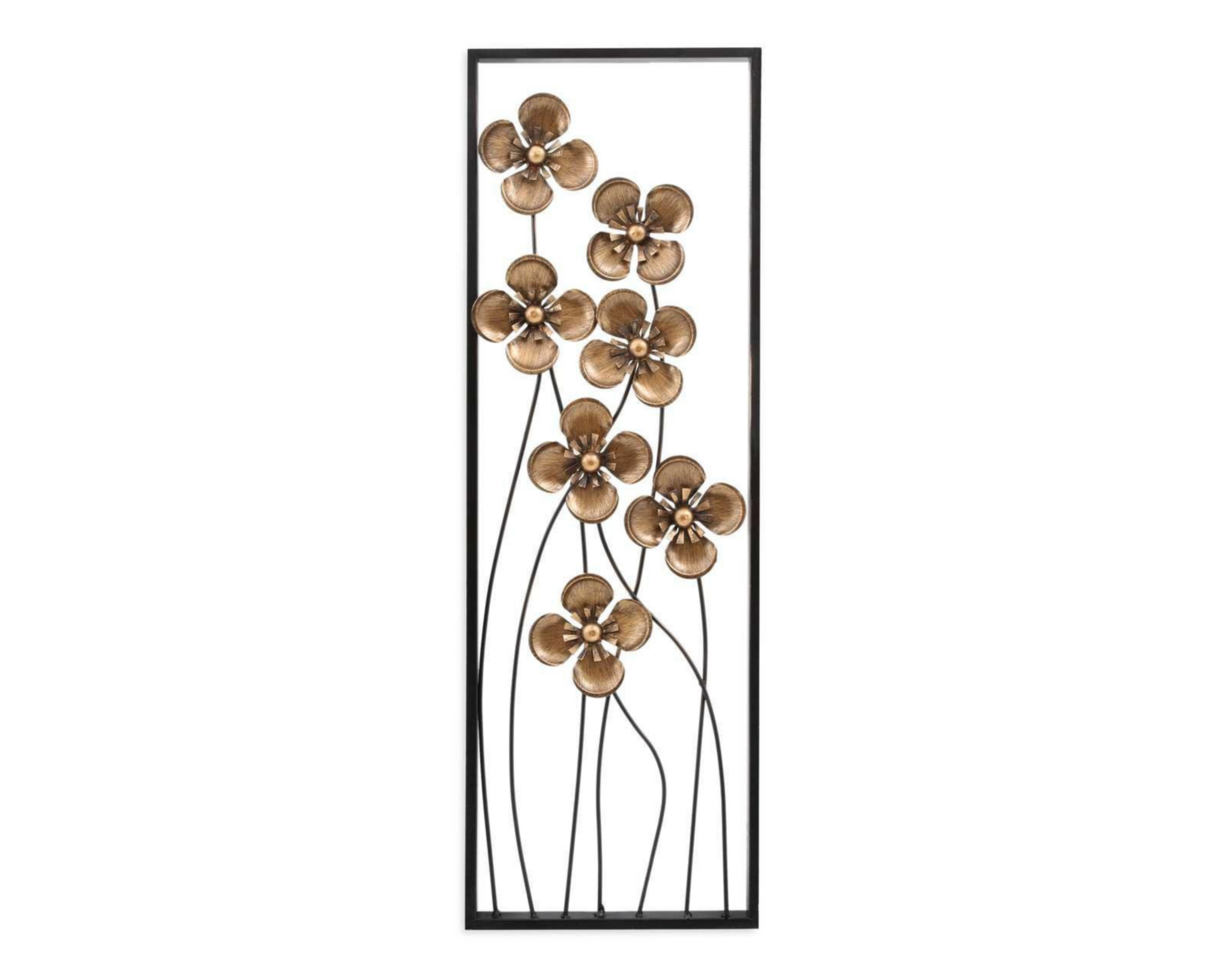 Placa Decorativa Flor de Herrería