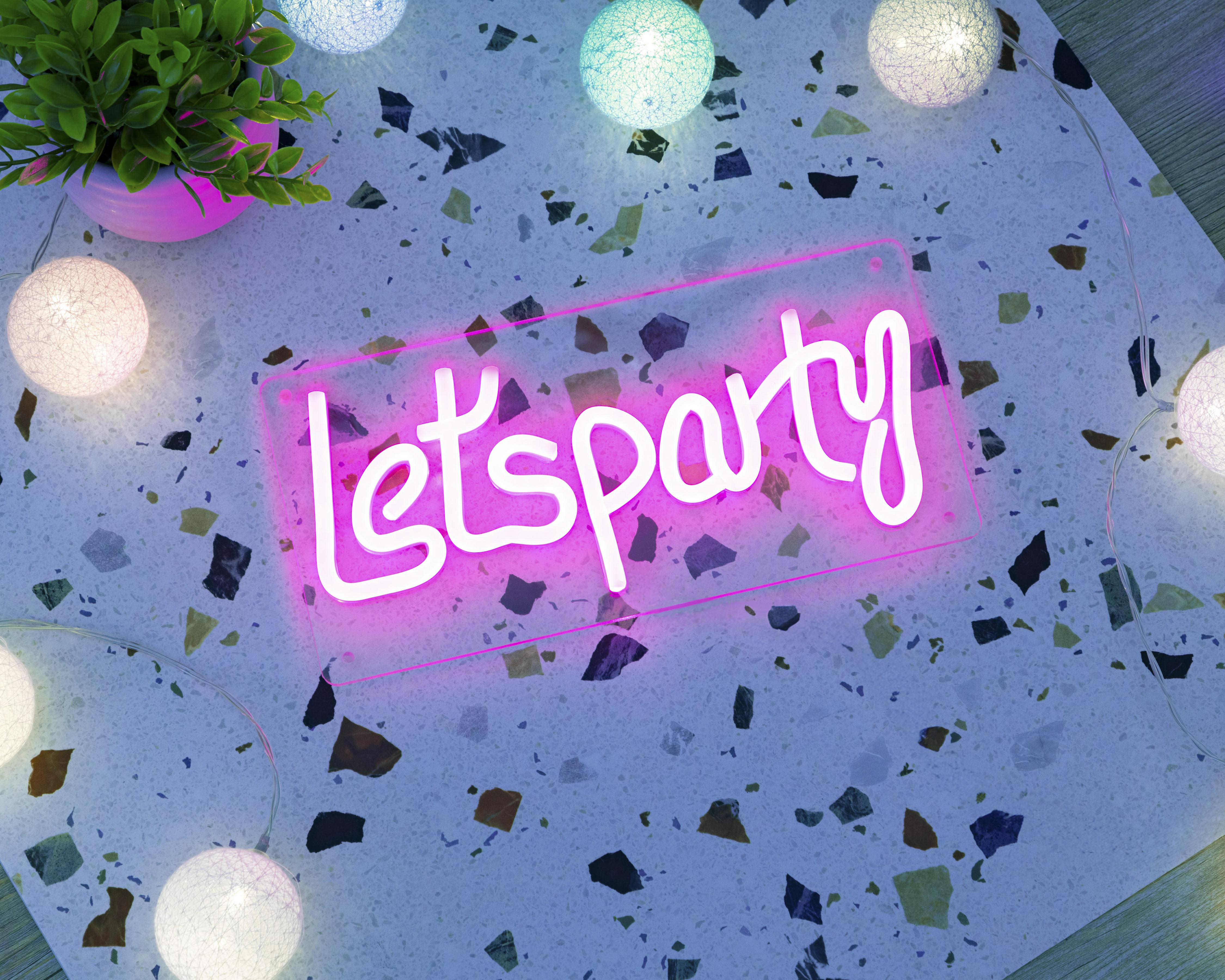 Foto 5 | Letrero Decorativo Lets Party con Luces