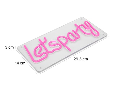 Foto 6 | Letrero Decorativo Lets Party con Luces
