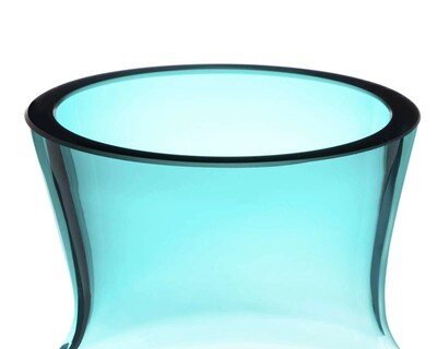 Foto 3 | Jarrón de Cristal Azul