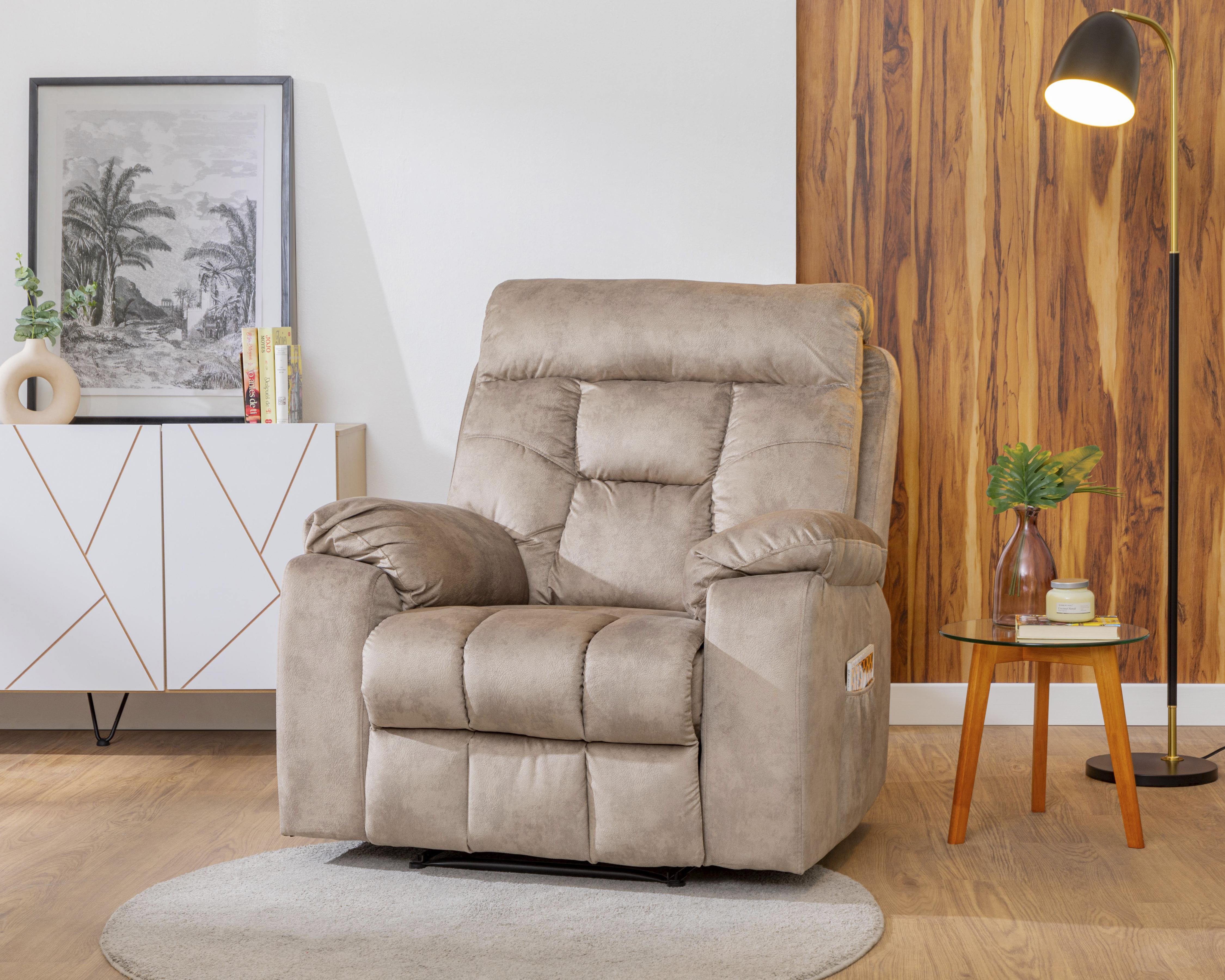 Sillón Reclinable Brock Café $7,499