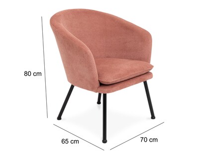 Foto 7 | Sillón Serena Rosa