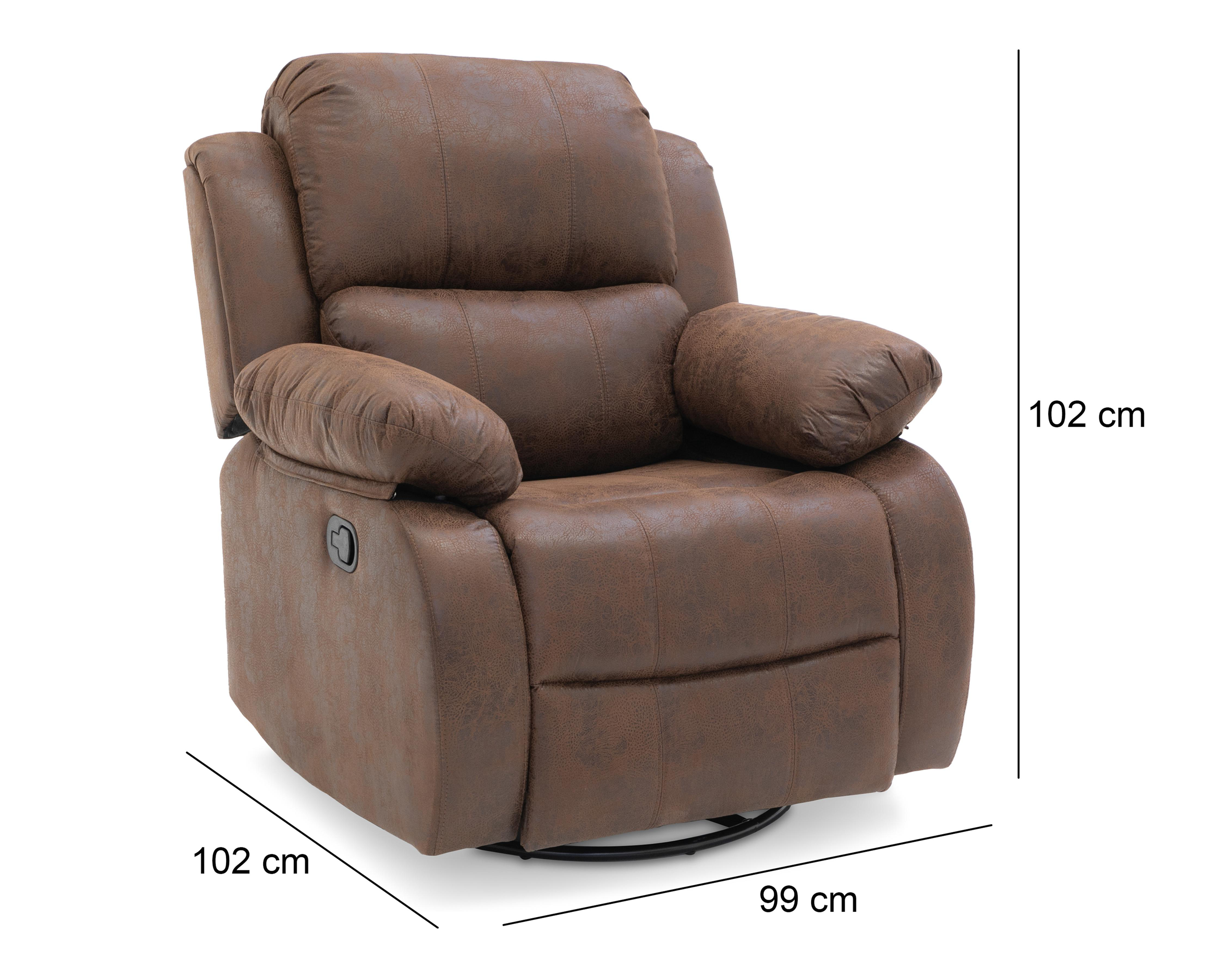 Foto 7 | Sillón Reclinable Enzo Café
