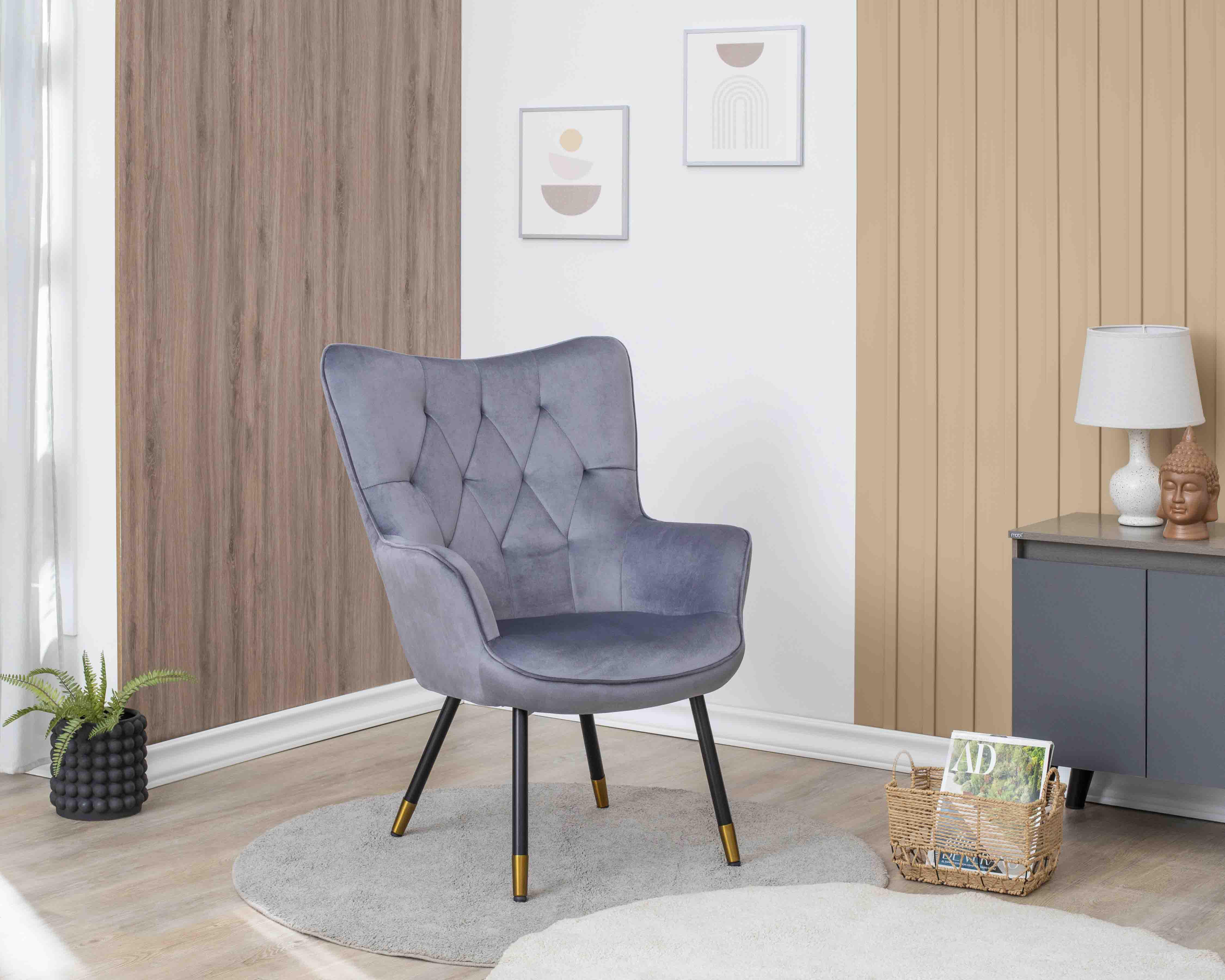 Sillón Ocasional Martin Gris $3,499