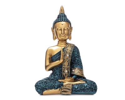 Foto 2 | Escultura Buda Gold