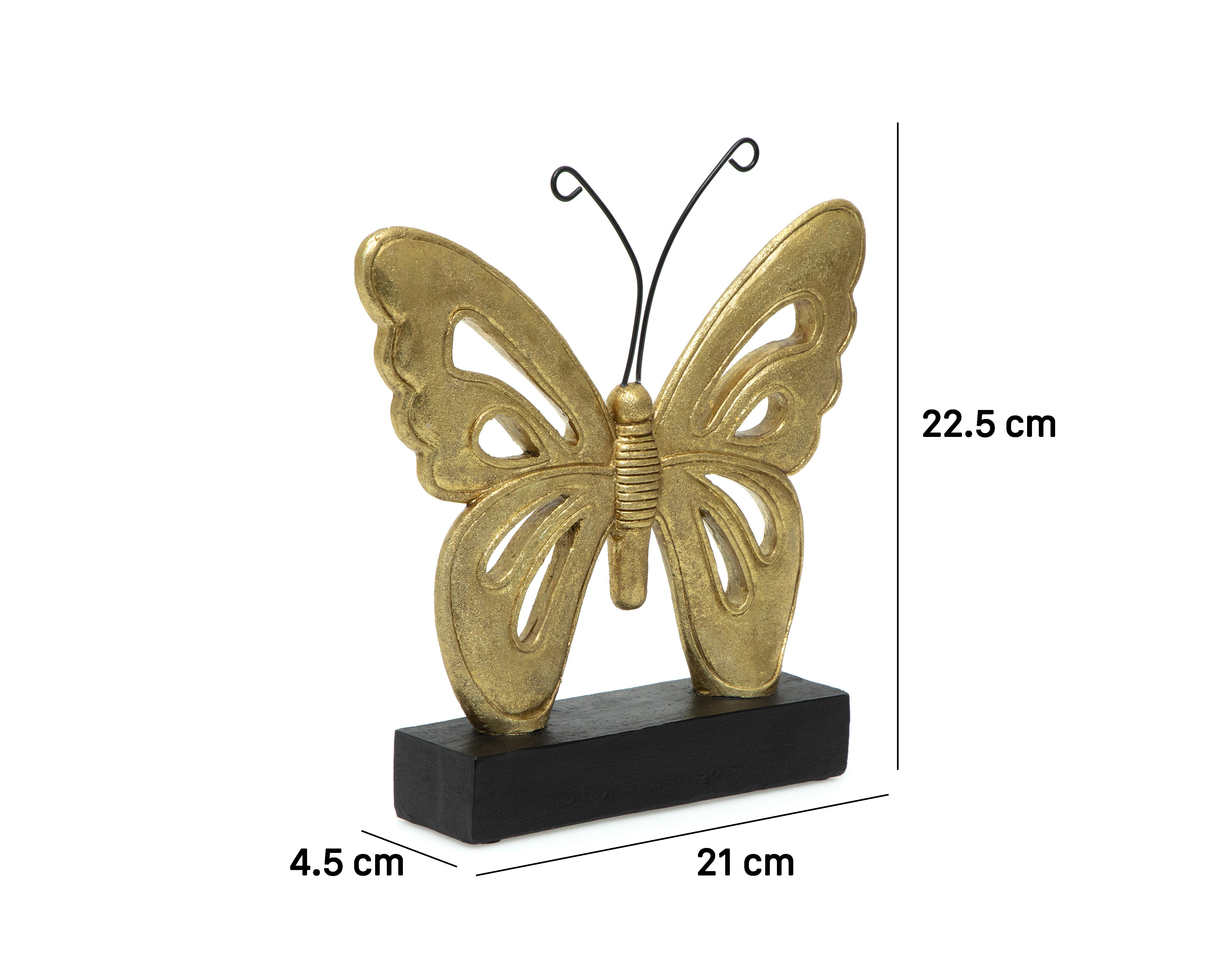 Foto 7 pulgar | Escultura Mariposa de Resina