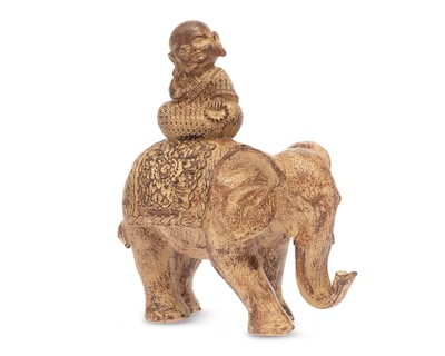 Foto 1 | Escultura de Elefante Amaranta de Poliresina