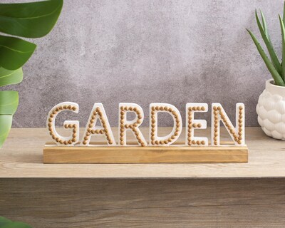 Foto 5 | Letrero Decorativo Garden de Madera Industrializada