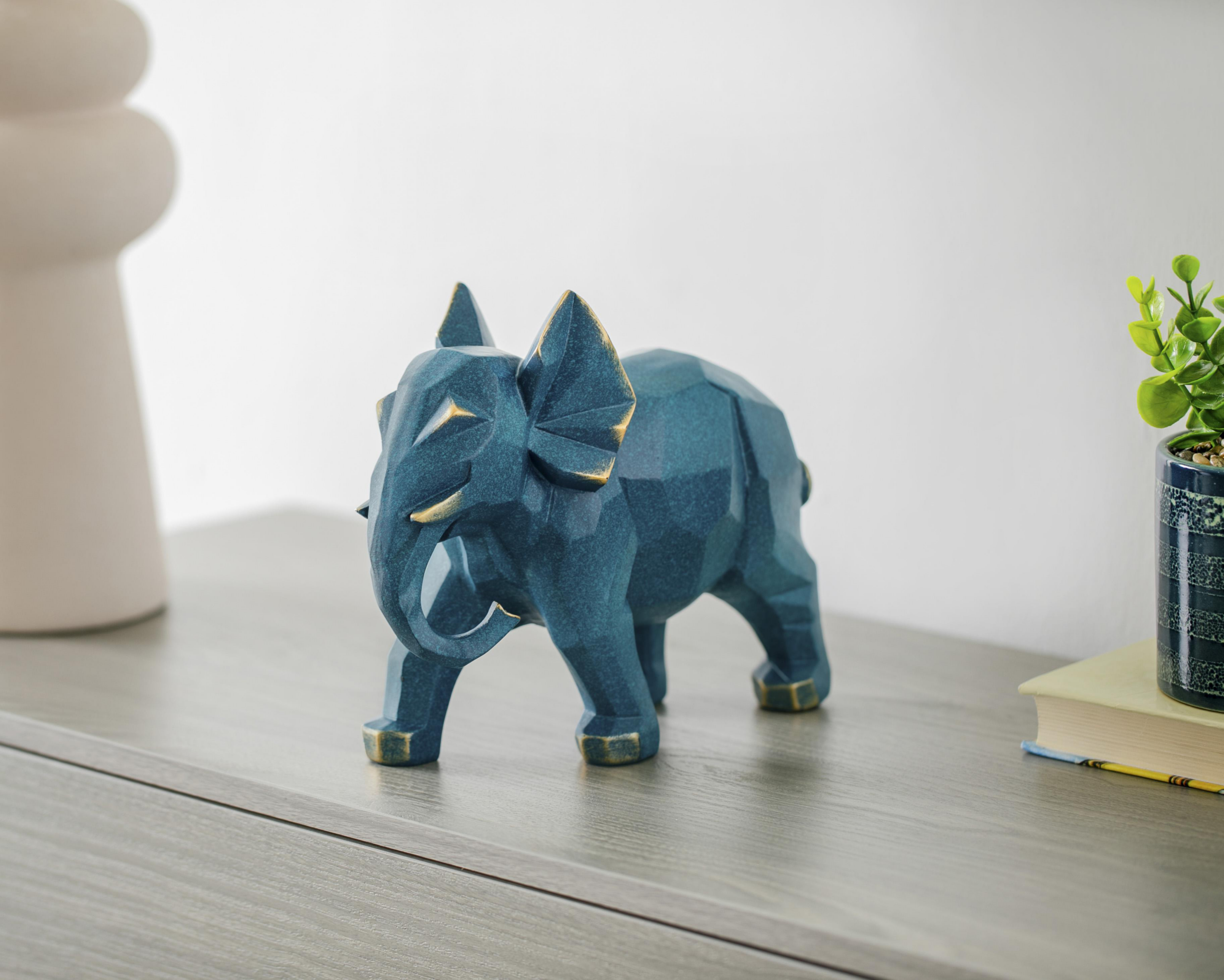 Foto 5 | Escultura de Elefante Momo de Poliresina