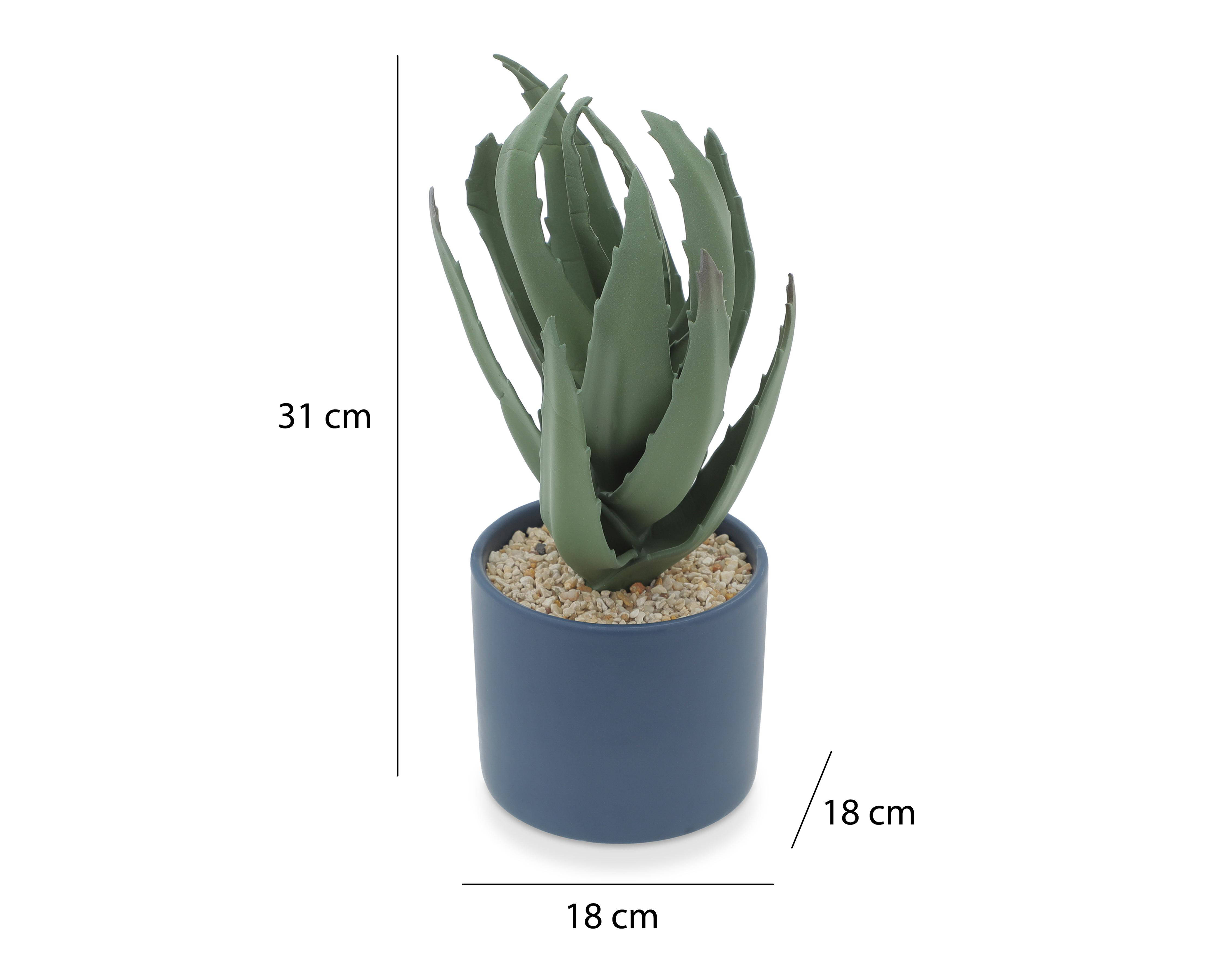 Foto 6 pulgar | Planta Artificial con Maceta Starhaus 31 cm