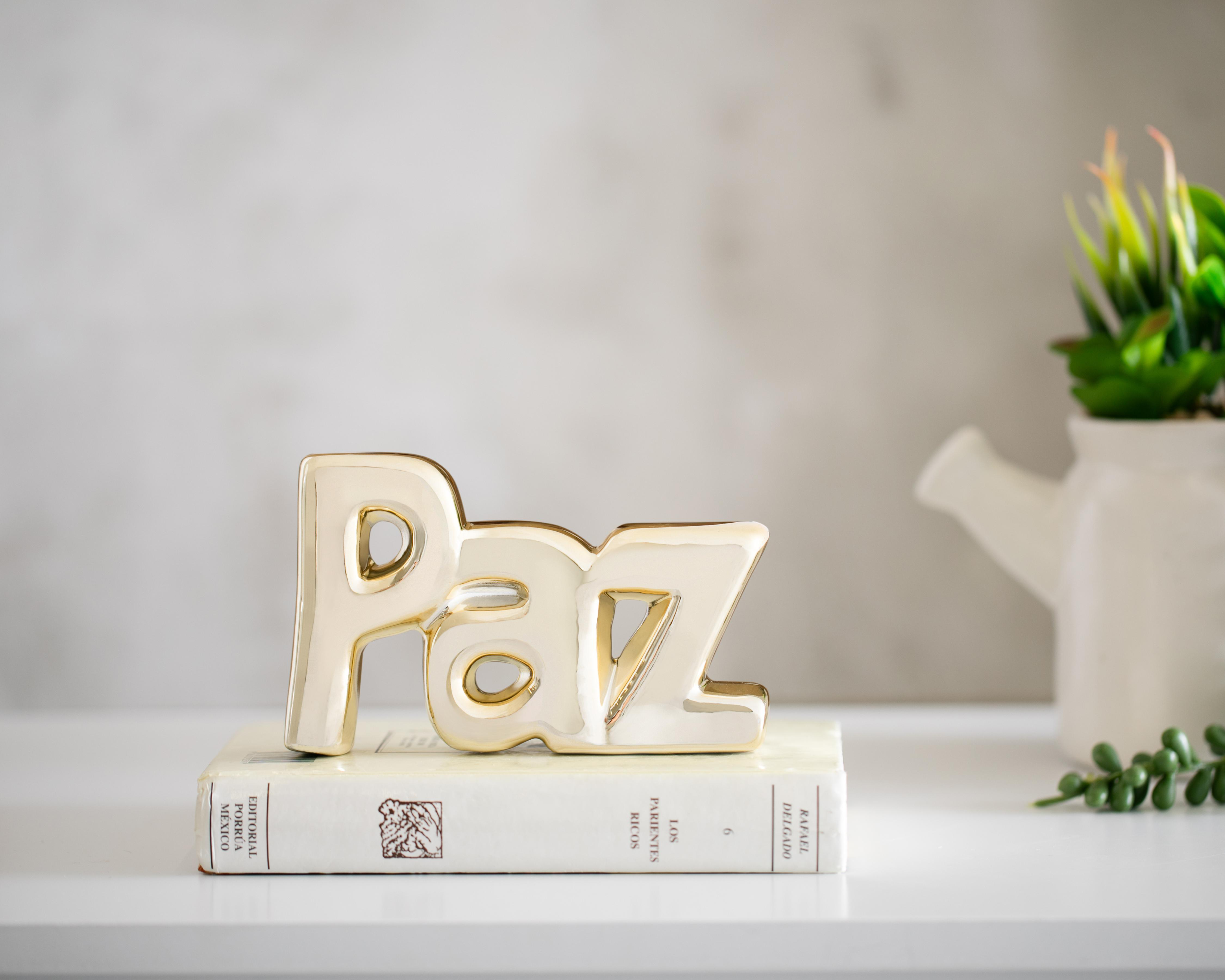Foto 4 | Figura Decorativa Paz de Cerámica