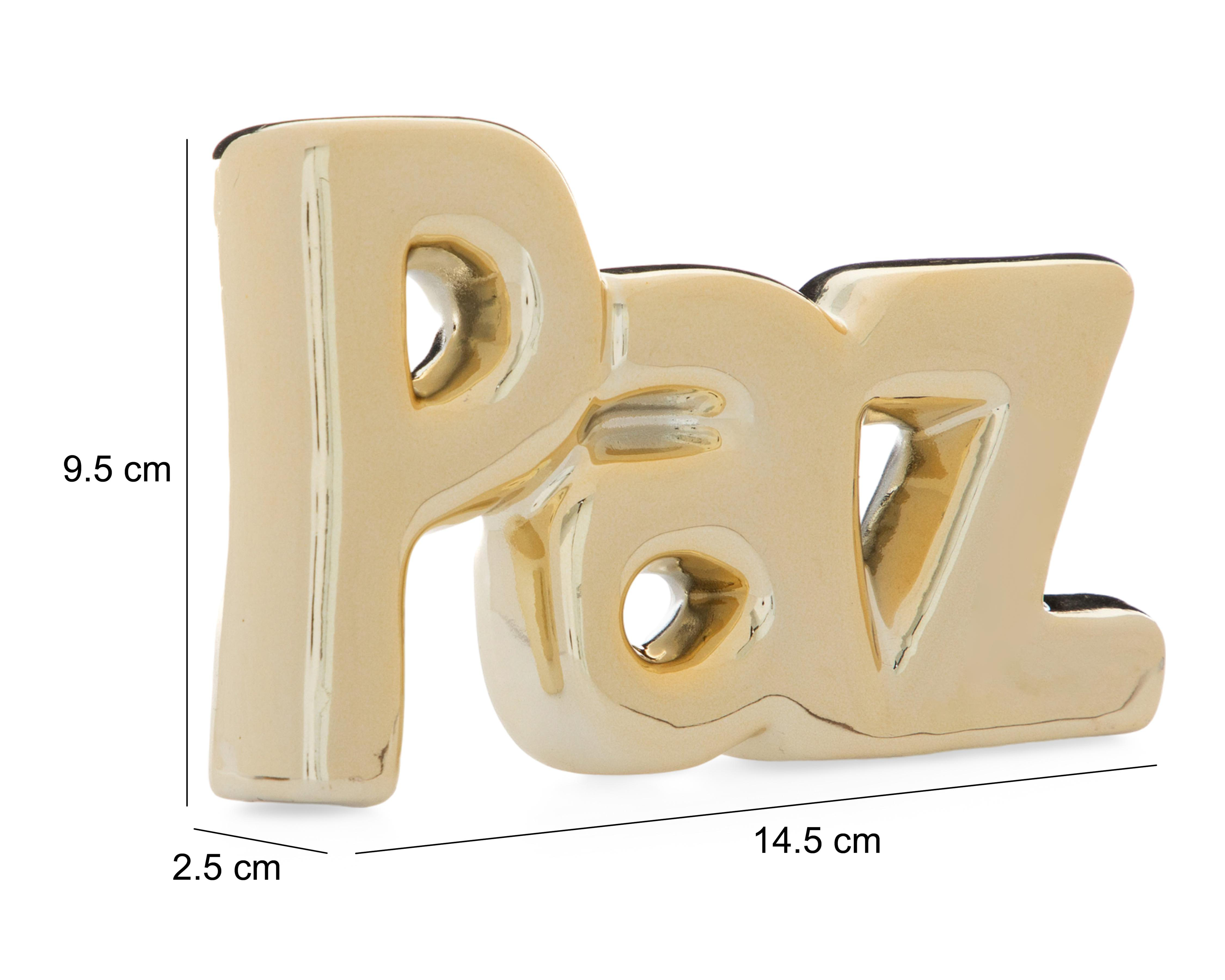 Foto 5 | Figura Decorativa Paz de Cerámica