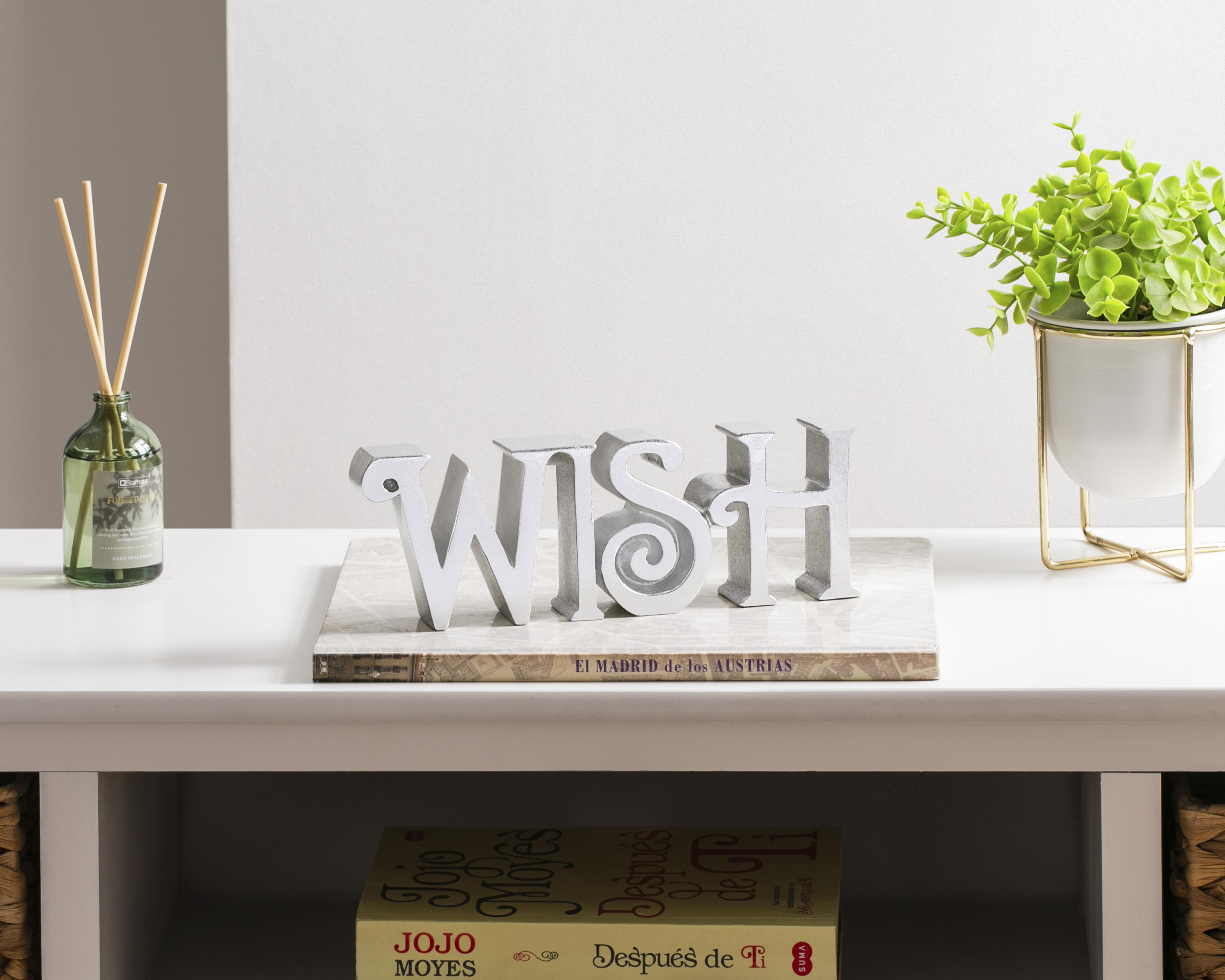 Foto 6 pulgar | Letrero Decorativo Wish de Poliresina