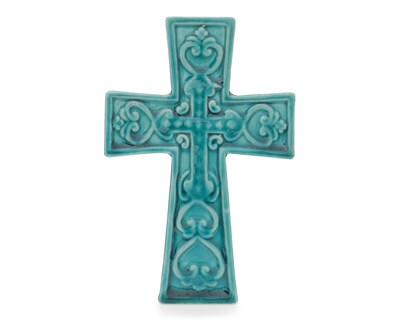 Foto 1 | Escultura Cruz Aquablue de Cerámica