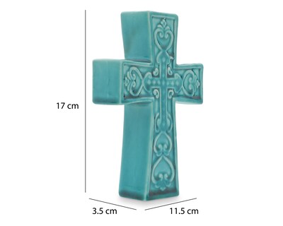 Foto 5 | Escultura Cruz Aquablue de Cerámica