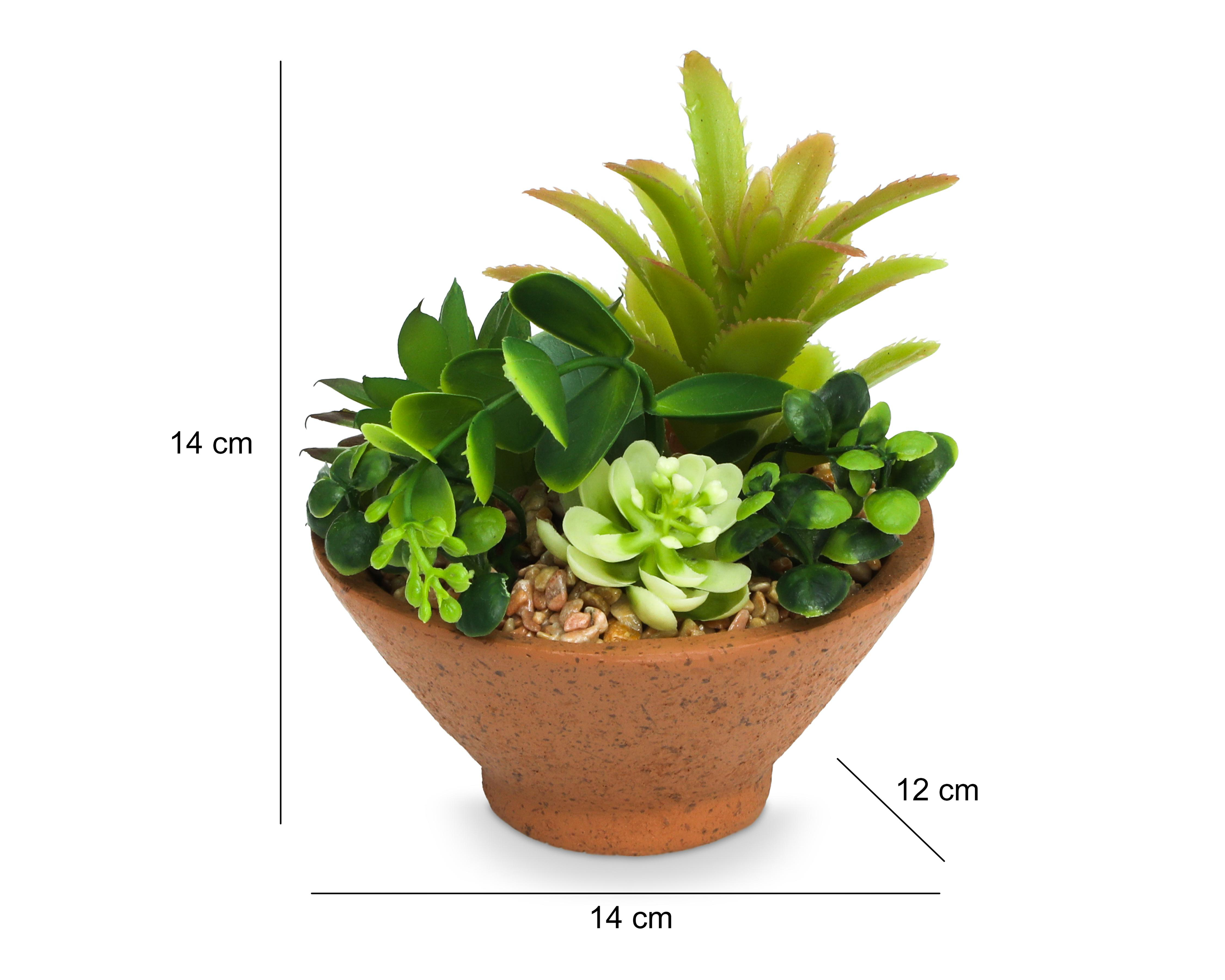 Foto 6 pulgar | Planta Artifcial con Maceta Starhaus 14 cm