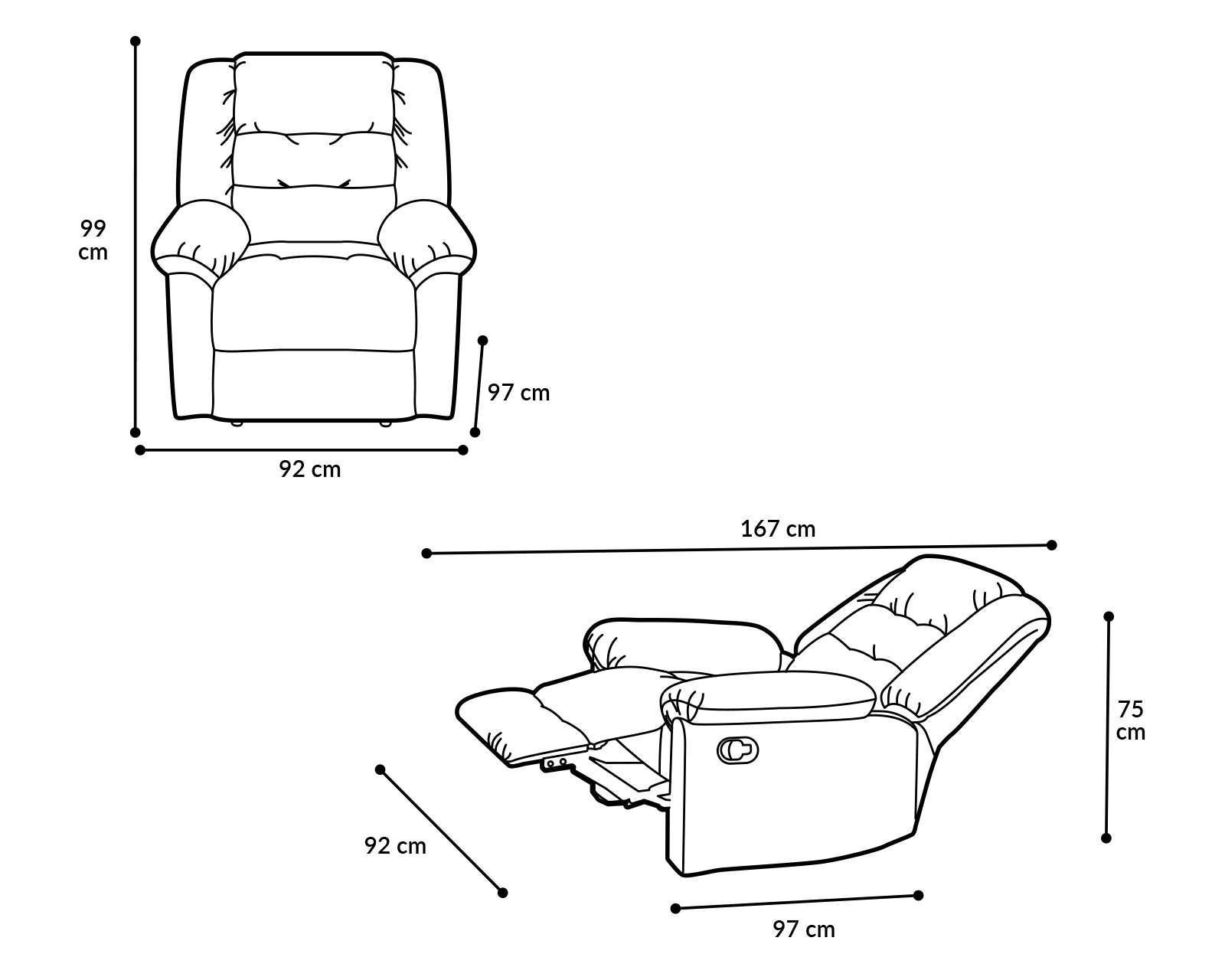 Foto 8 | Sillón Reclinable Jagger Café