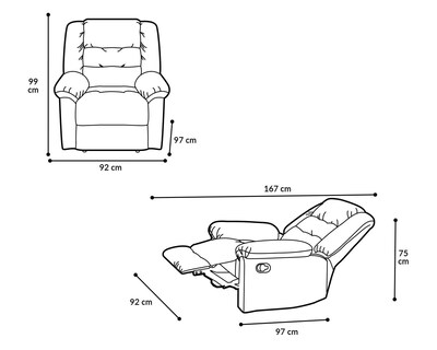 Foto 8 | Sillón Reclinable Jagger Café