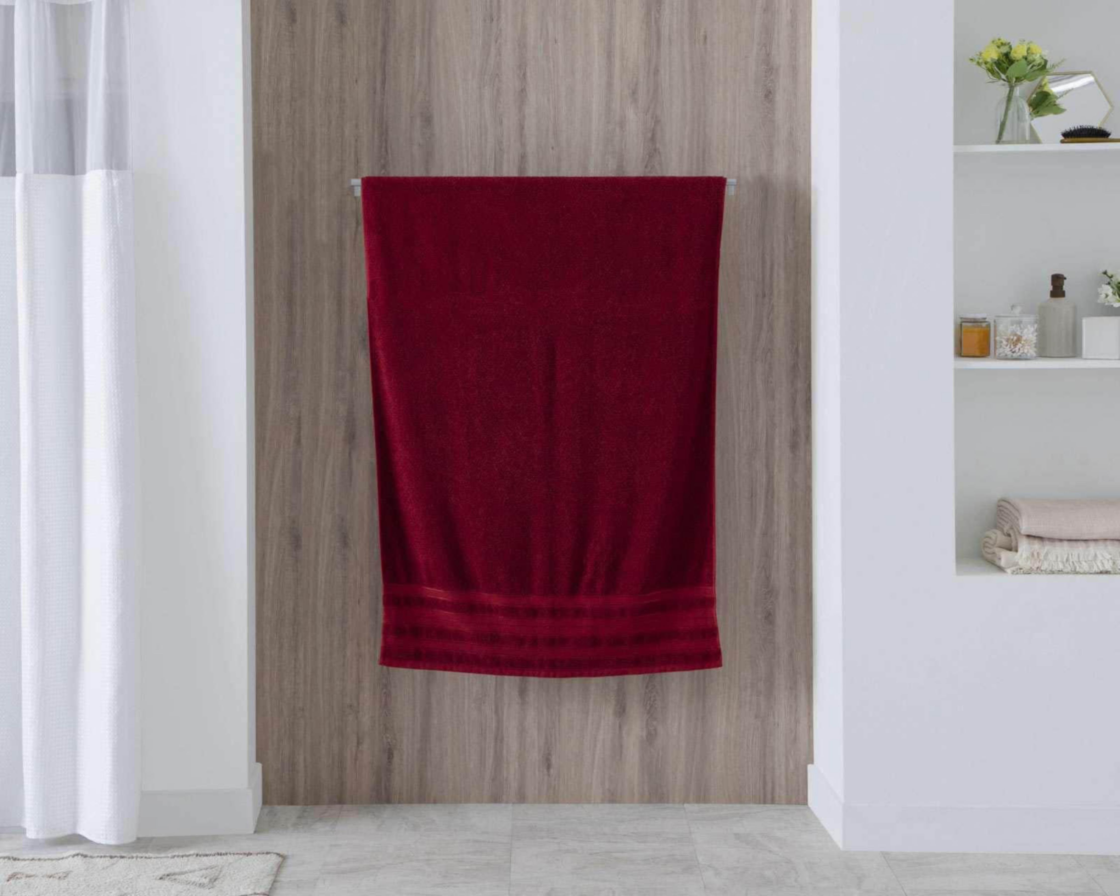 Foto 4 | Toalla de Baño Completo Toulousse Roja