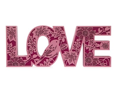Foto 2 | Letrero Decorativo Love Pink