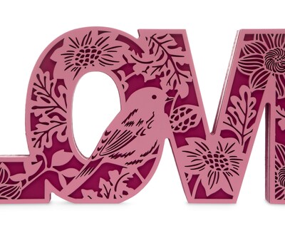 Foto 4 | Letrero Decorativo Love Pink