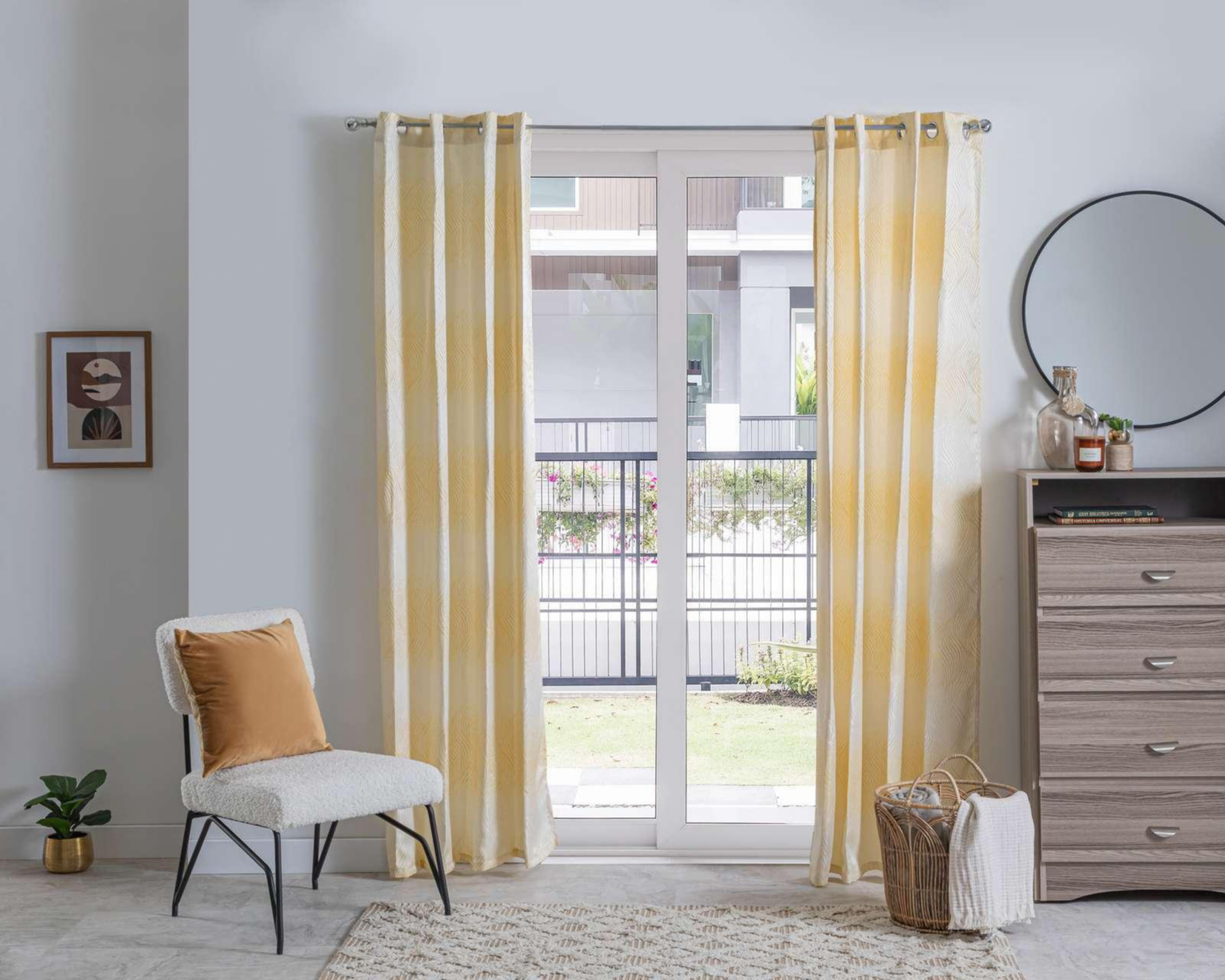 Foto 1 | Cortina Francis 264 x 225 cm Beige