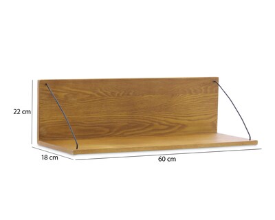 Foto 5 | Repisa de Madera Starhaus 60 cm