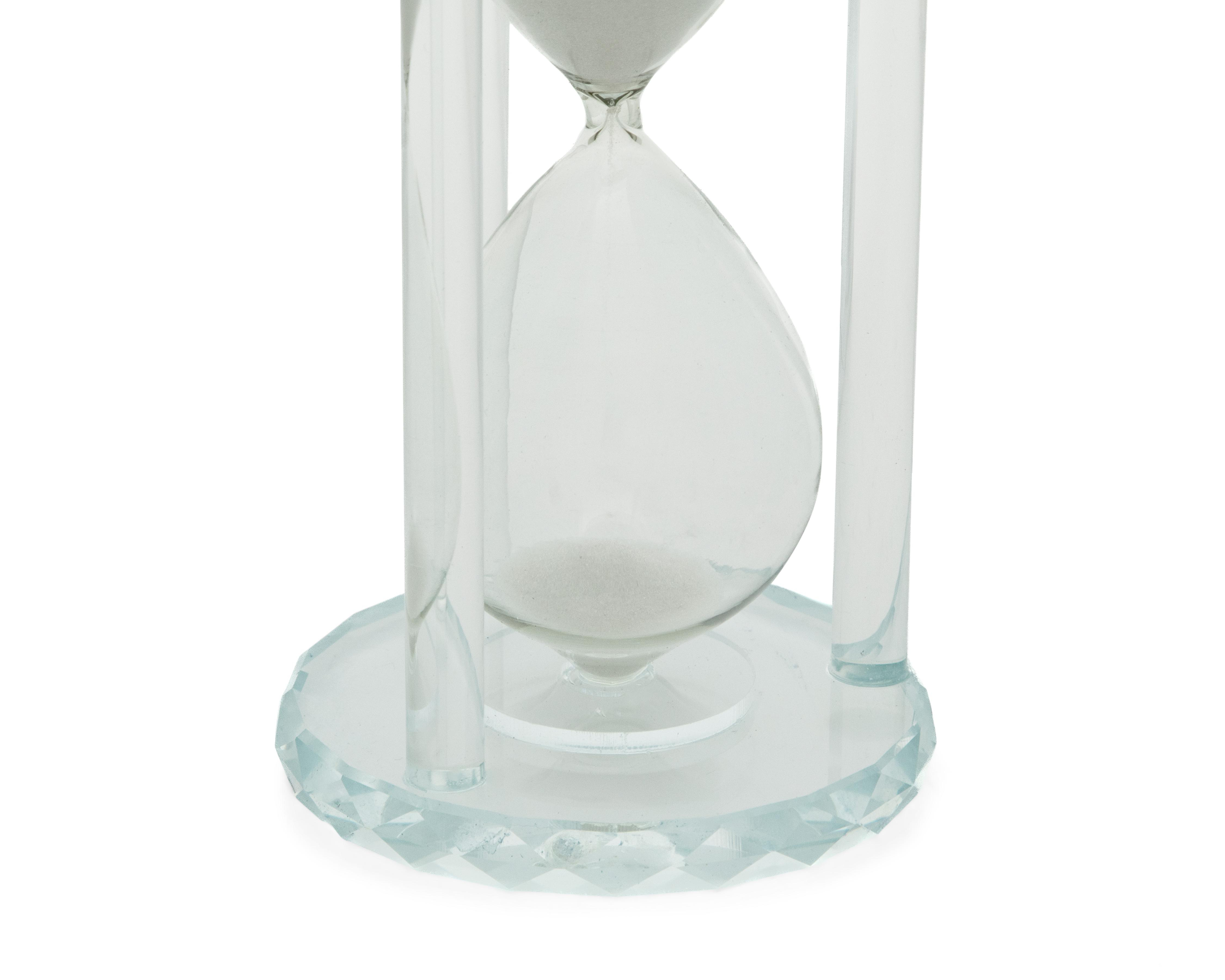 Foto 4 pulgar | Escultura Reloj de Arena Heron de Cristal