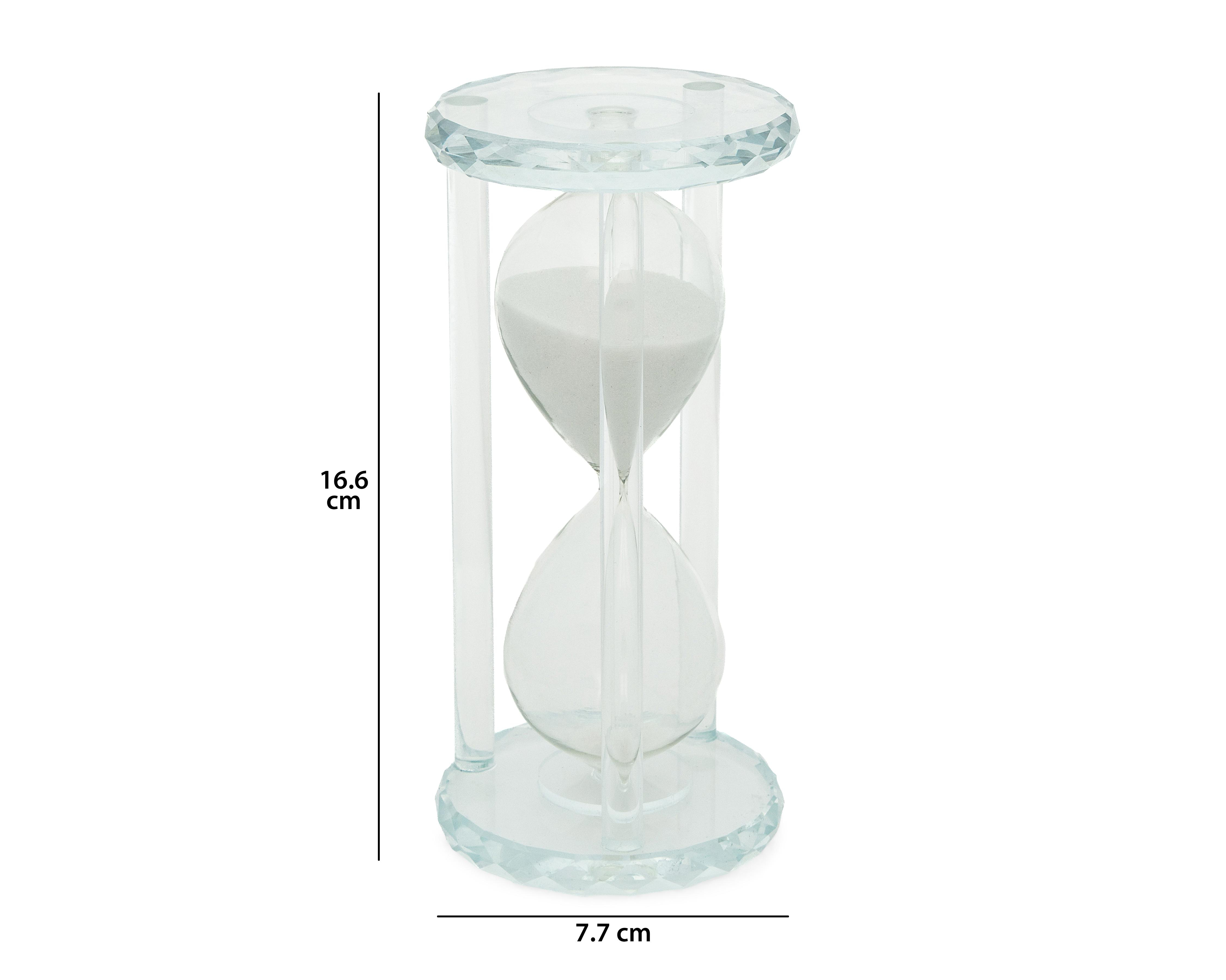 Foto 6 pulgar | Escultura Reloj de Arena Heron de Cristal