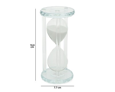 Foto 5 | Escultura Reloj de Arena Heron de Cristal