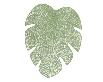 Foto 1 | Mantel Individual Leaf Tres Capas Verde 45 x 37 cm 4 Piezas