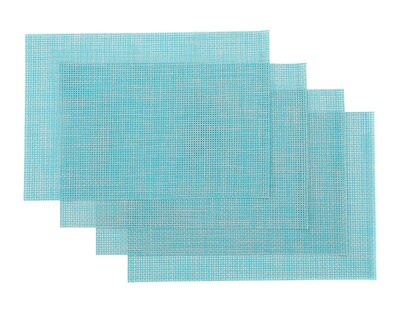 Foto 2 | Mantel Individual Janet Azul 30 x 45 cm 4 Piezas