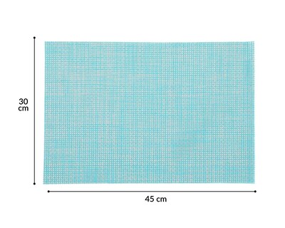 Foto 4 | Mantel Individual Janet Azul 30 x 45 cm 4 Piezas