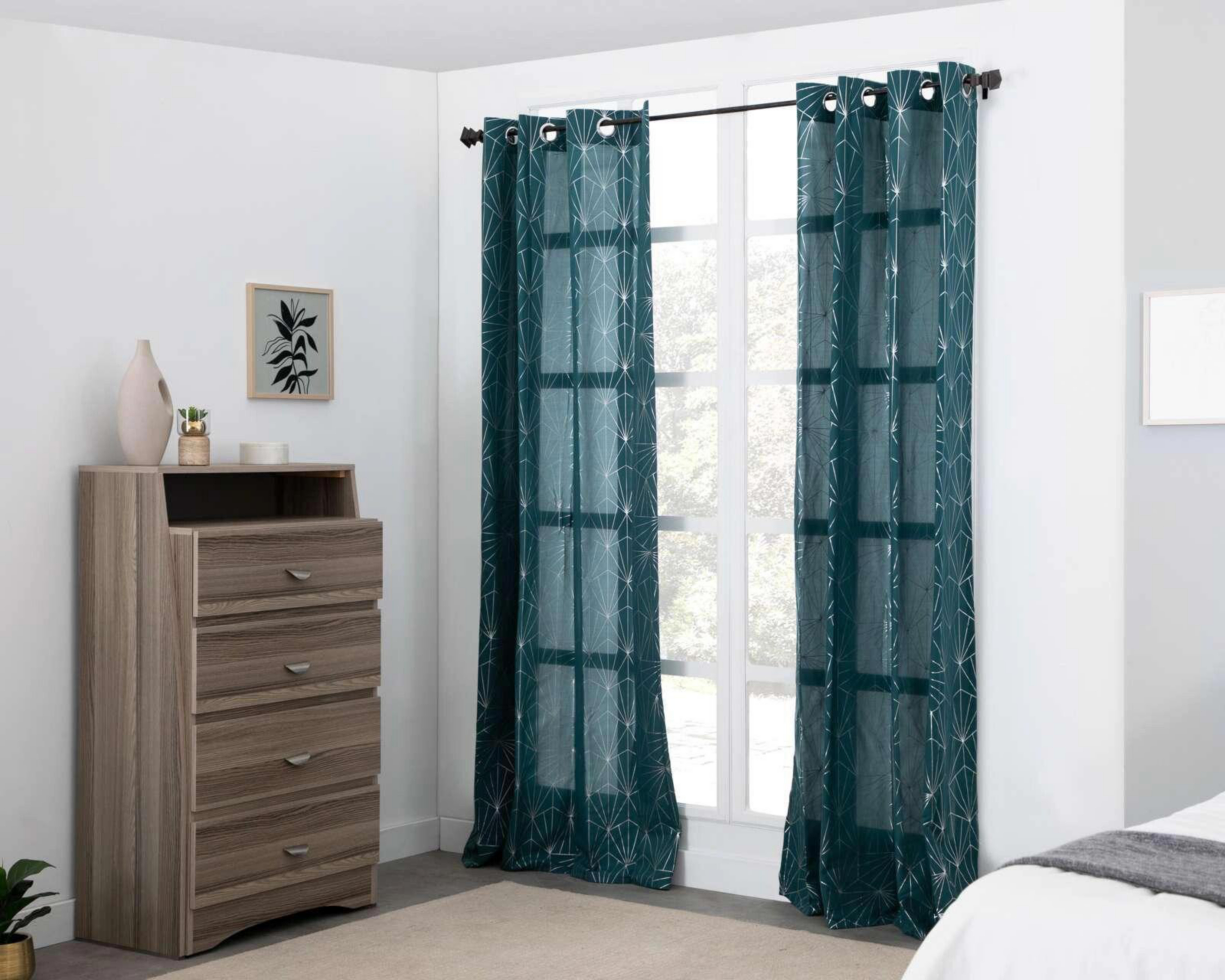 Foto 1 | Cortina Linz 280 x 225 cm Verde